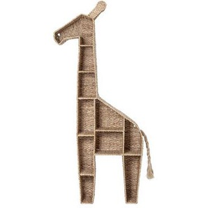 Bücherregal Girafe faser beige holz natur / zum Hinstellen - L 46 x H 148 cm - Bloomingville - Holz natur