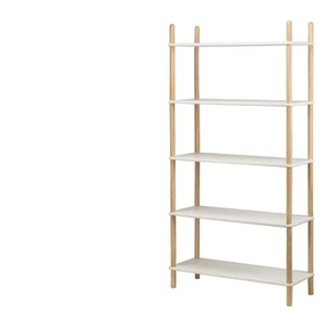 Bücherregal - holzfarben - Materialmix - 76 cm - 154 cm | Möbel Kraft