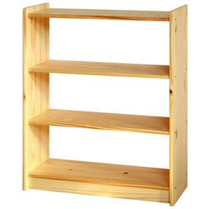 Bücherregal Kiefern Holz, 2 Böden - Regal, Standregal, Holzregal