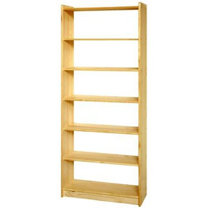 Bücherregal Kiefern Holz, 5 Böden - Regal, Standregal, Holzregal