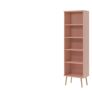 Bücherregal - rosa/pink - Materialmix - 46 cm - 180 cm | Möbel Kraft
