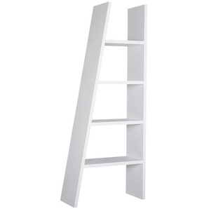Bücherregal schräg weiß  Parone ¦ weiß ¦ Maße (cm): B: 76 H: 190 T: 33.0
