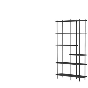 Bücherregal   ¦ schwarz ¦ Maße (cm): B: 100 H: 170