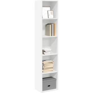 Bücherregal Weiß 40x30x189 cm Holzwerkstoff