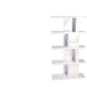 Bücherregal - weiß - Materialmix - 80 cm - 150 cm | Möbel Kraft