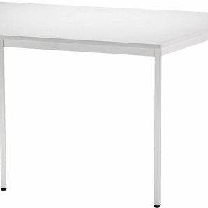 bümö Trapez-Tisch, Multifunktionstisch 160 x 69 cm in grau - Besprechungstisch, Konferenztisch, Meetingtisch, Mehrzwecktisch, Pausentisch für Besprechungsraum, Meetingraum