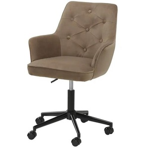 Büro-Drehstuhl - braun - Materialmix - 69 cm - 87,5 cm - cm 71,5 | Möbel Kraft