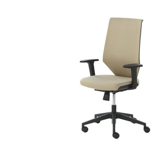 Büro-Drehstuhl - creme - Materialmix | Möbel Kraft