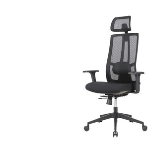 Büro-Drehstuhl - schwarz - Materialmix - 70 cm - 120 cm - cm 64,0 | Möbel Kraft