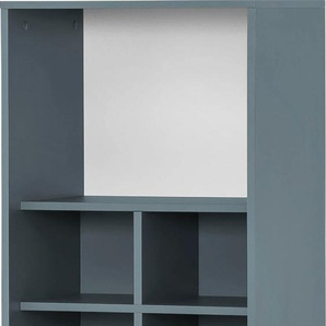 Büro-Set SCHILDMEYER Serie 500 Arbeitsmöbel-Sets blau (fjord) Büromöbel-Sets bestehend aus 1 Regal, Schrank, Regalkreuz