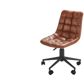 Bürodrehstuhl - braun - Materialmix - 47 cm - 85 cm - cm 43,0 | Möbel Kraft