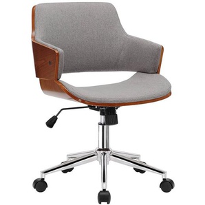 Bürodrehstuhl Elzito II 54 x 82 x 60cm Grau/Grau