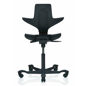 Bürodrehstuhl HÅG Capisco Puls HÅG Sitz schwarz, Designer Peter Opsvik, 87-115x55x47-54 cm