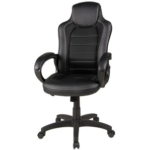 Bürodrehstuhl Joris 61 x 121 x 61cm Schwarz