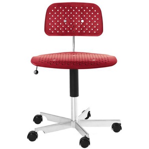 Bürodrehstuhl Kevi Air Montana rot, Designer Jörgen Rasmussen, 68-94x46x58 cm