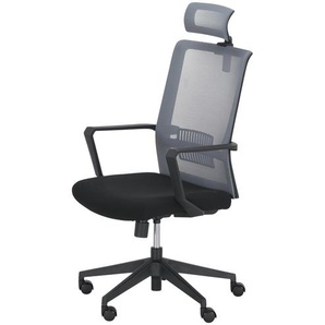 Bürodrehstuhl mit Kopfstütze  Zusam ¦ schwarz ¦ Maße (cm): B: 68 H: 120,5 T: 75.0