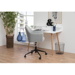 Bürodrehstuhl 58 x 95 x 58cm Webstoff Cors: Granit Grau/Lichtgrau Schwarz