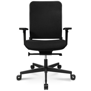 Bürodrehstuhl W1 C Low Wagner schwarz, Designer Florian Asche, 101-115x70x70 cm