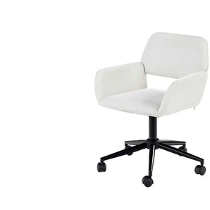 Bürodrehstuhl - weiß - Materialmix - 57,5 cm - 84,5 cm | Möbel Kraft