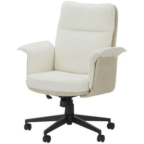 Bürodrehstuhl - weiß - Materialmix - 72 cm - 101 cm - cm 69,0 | Möbel Kraft