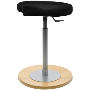 Bürohocker myERGOSIT 42 x 54 x 42cm Schwarz/Schwarz