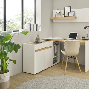 Büromöbel-Set INOSIGN CiTY/GiRON Arbeitsmöbel-Sets Gr. B/H/T: 143 cm x 180 cm x 120 cm, weiß Büromöbel-Sets