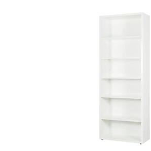 Büroregal  Este ¦ weiß ¦ Maße (cm): B: 68,8 H: 200,2 T: 37.1