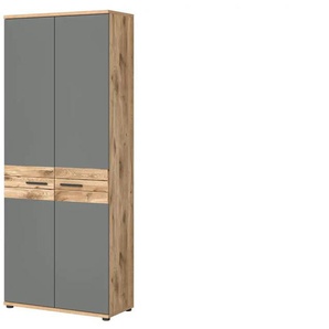 Büroschrank  Mulde ¦ grau ¦ Maße (cm): B: 80 H: 199 T: 37.0