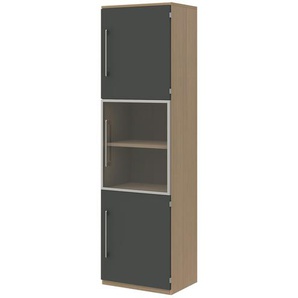 Büroschrank  Techno ¦ holzfarben ¦ Maße (cm): B: 60 H: 217,4 T: 43