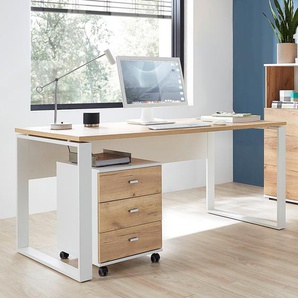 Büroset III 2-teilig 158 x 75 x 79cm Braun