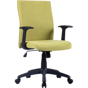 Bürostuhl BYLIVING Rocket Stühle Gr. Webstoff, Kunststoff, grün (grün, schwarz, schwarz) Drehstühle