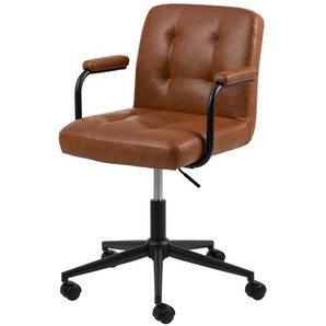Bürostuhl Cobra II 56 x 78 x 59cm Braun/Vintage Cognac