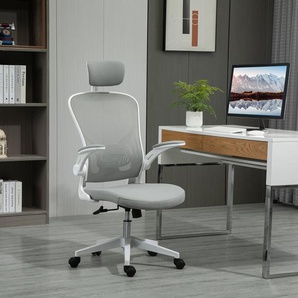 Bürostuhl ergonomischer Shreibtischstuhl mit Wippfunktion hoher Rückenlehne Lendenwirbelstütze