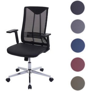 Bürostuhl HWC-J53, Drehstuhl Schreibtischstuhl, ergonomisch Kunstleder ~ schwarz