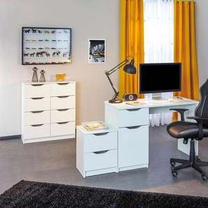 Bürostuhl INOSIGN Myhomi Stühle Gr. B/H/T: 67 cm x 113 cm x 62 cm, Kunstleder, schwarz (schwarz, grau) Drehstühle drehbar