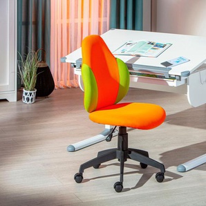 Bürostuhl INOSIGN Stühle Gr. B/H/T: 52 cm x 94 cm x 56 cm, bunt (orange, grün) Bürodrehstuhl Drehstühle