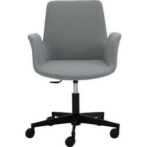 Bürostuhl MAYER SITZMÖBEL Sessel myHELIOS Stühle Gr. B/H: 65 cm x 82 cm, 1 St., Struktur (recyceltes Polyester) uni, Kunststoff, grau (grau, schwarz) Drehstühle