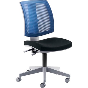 Bürostuhl MAYER SITZMÖBEL Stühle Gr. B/H/T: 59 cm x 97 cm x 59 cm, Polyester, bunt (schwarz, blau, grau) Bürodrehstuhl Drehstühle Stühle