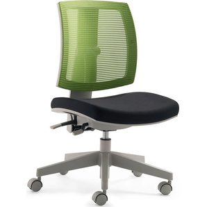 Bürostuhl MAYER SITZMÖBEL Stühle Gr. B/H/T: 59 cm x 97 cm x 59 cm, Polyester, schwarz (schwarz, grün, grau) Bürodrehstuhl Drehstühle Stühle