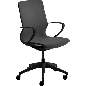 Bürostuhl MAYER SITZMÖBEL Stühle Gr. B/H/T: 65 cm x 106 cm x 64 cm, Polyester, grau (anthrazit, schwarz) Drehstühle