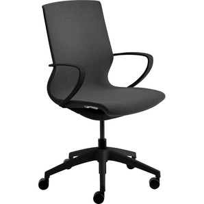 Bürostuhl MAYER SITZMÖBEL Stühle Gr. B/H/T: 65 cm x 106 cm x 64 cm, Polyester, grau (anthrazit, schwarz) Drehstühle myMORRIS
