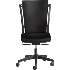 Bürostuhl MAYER SITZMÖBEL Stühle Gr. B/H/T: 65 cm x 114 cm x 64 cm, Polyester, schwarz (schwarz, schwarz) Drehstühle MyUltimate Flex