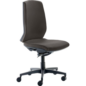 Bürostuhl MAYER SITZMÖBEL Stühle Gr. B/H/T: 66,5 cm x 116 cm x 62 cm, Polyester, grau (anthrazit, schwarz) Drehstühle