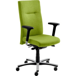Bürostuhl MAYER SITZMÖBEL Stühle Gr. B/H/T: 71 cm x 119 cm x 62 cm, Polyester, grün (kiwigrün, alu) Drehstühle
