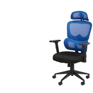 Bürostuhl Mies - blau - Materialmix - 65 cm - 117 cm - cm 60,5 | Möbel Kraft