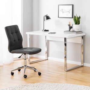 Bürostuhl München 46 x 91 x 62cm Grau/Grau