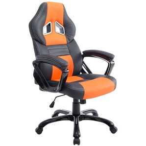 Bürostuhl Pedro schwarz/orange