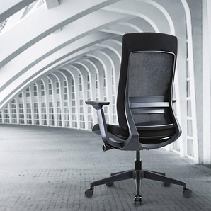 Bürostuhl Ross 56 x 107 x 65cm Schwarz/Schwarz