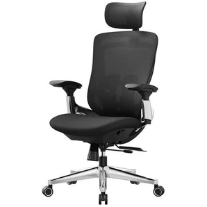 Bürostuhl - schwarz - Materialmix - 70 cm - 117 cm | Möbel Kraft