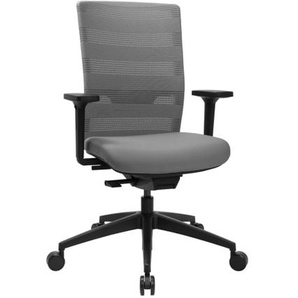 Bürostuhl Sitness Airwork, Textilbezug grau, Kunststofffußkreuz schwarz